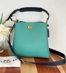 NWT Coach Willow Bucket Bag In Colorblock‎