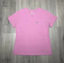 FIGS Chalk Pink Scrub Top