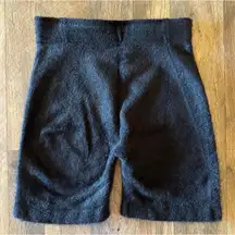Gymshark Whitney Simmons Eyelash Black Fuzzy Bike Shorts Womens Medium