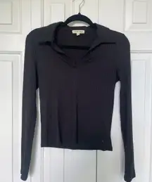 Long Sleeve Black Top