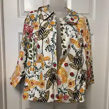 J. McLaughlin Floral Patterned Jacket