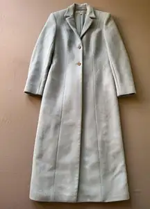 Vintage Anna Molinari Single Breasted Cashmere Wool Coat