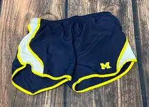Colosseum Women's Michigan Wolverines Running Shorts Multicolor‎ Size Large