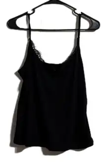 Ted Baker Black Camisole Top with Spaghetti Straps and Scoop Neck
