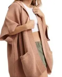 Aerie Sugar Rush Tan Kimono Pullover