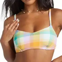 Billabong Warm Waves Lila D-DD Bralette Underwire Bikini Top Size Medium