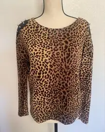 Better Be Animal Print Brown Short Sleeve