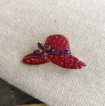 Vintage Hat Society Rhinestone Brooch