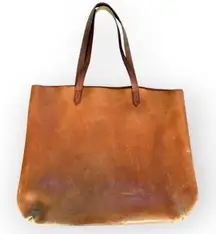 Madewell Tan Leather Tote Bag