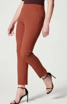 Spanx On The Go Ankle Slim Straight Pant Bronze Glow Size Medium