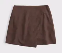 Abercrombie Brown Linen Skirt