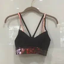 Lululemon Women's Flip Your Dog SportsBra Top Spring Has Sprung Floral Print 4