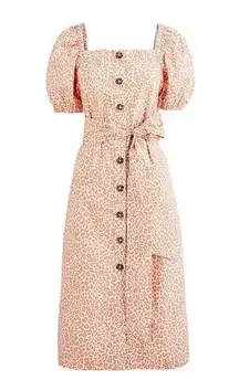 J.Crew Cottage dress in pink leopard M