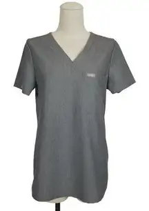 FIGS  Catarina One Pocket Scrub Top Graphite Grey Sz XS