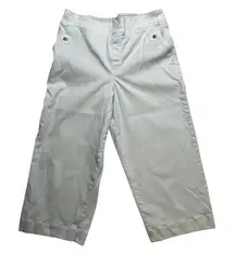 SPANX White Cropped Wide Leg Pants Women's Size 2X Smoothing waistband flaw