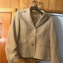 Women’s NWOT Vintage L.L. Bean Wool Silk Blend Blazer Size Medium