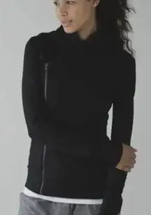 Bhakti Yoga Jacket 6 Black Moto Long Sleeve Full Double Zip Thumbholes