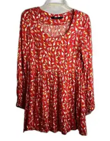 Ark & Co Mini‎ Babydoll Dress Long Sleeve Birds Size Small