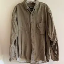 Corduroy Tan Button Down Shirt