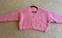 Triple Threads Pink Cardigan 