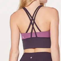 Lululemon  Longline Energy Bra Purple Fuchsia Size 4