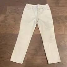 Silver straight leg pants