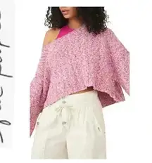 🆕  Good Day Pullover Short Sleeve
Cropped Sweater Pink Rose🆕