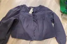 Aerie Long Sleeve Top Blue