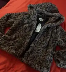 NWT  Leopard SOFT Jacket sz sm