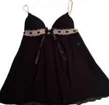 Donatella Linea Lingerie Babydoll black size Large