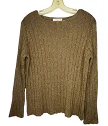 Jones New‎ York Sport Gold Metallic Sweater