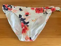 Ardene Swimwear Women's Bikini Swim Bottoms‎ Size Large Floral Cutout Sides