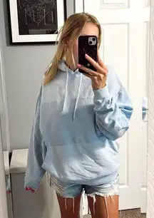 ASOS light blue textured sweatshirt