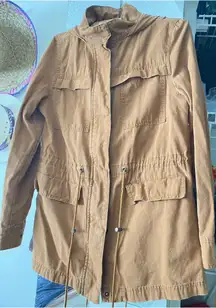 Universal Thread Jacket Womens Small Blu Full Zip Hoodie Military Utility Kaki