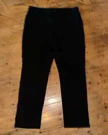 Chico's  black knit travelcore pull on comfortable 1.5/10 pants