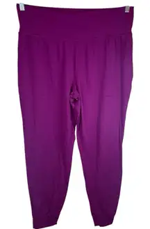 Athleta Salutation Joggers Size‎ XL Tall Magenta Full Length Pockets Activewear