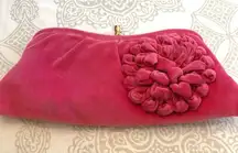 Banana Republic Pink Cotton Clutch Purse