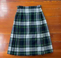 O’Neil of Dublin Dress Gordon Dress Tartan Kilt 100% Wool Back Pleated Skirt 💚🎀