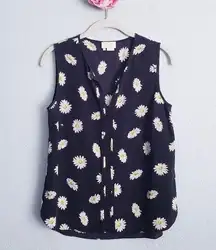 Kate Spade  Black Daisy Sleeveless Blouse