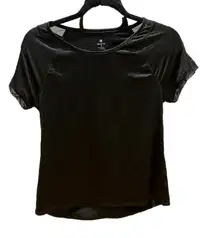 APANA Black Short Sleeve Athletic Shirt