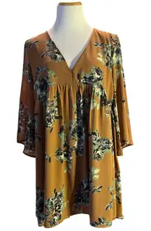 By Together Floral Short Tunic‎ Dress Size Large