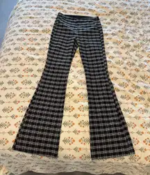 Bell Bottom Plaid Dress Pants