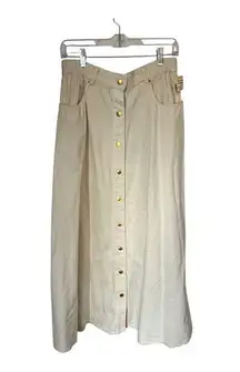 Vintage Cream Maxi Skirt Deadstock NWT