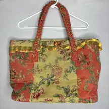 April Cornell Isabella's Journey Handbag Floral Tapestry Tote Bag