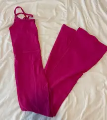 Aritzia Wilfred Free Divinity Kick Flare Jumpsuit Pink