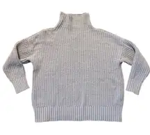 Aerie chenille knit mock neck chunky sweater small