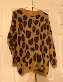 Altar’d State Oversized Cheetah Sweater