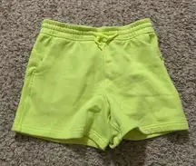 Lululemon electric lemon scuba shorts 4” size 6