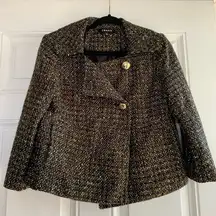 - Vintage Chaus  Blazer Women's‎ Size 8 Gold Black Acrylic Weave