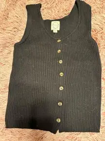 Black sweater vest